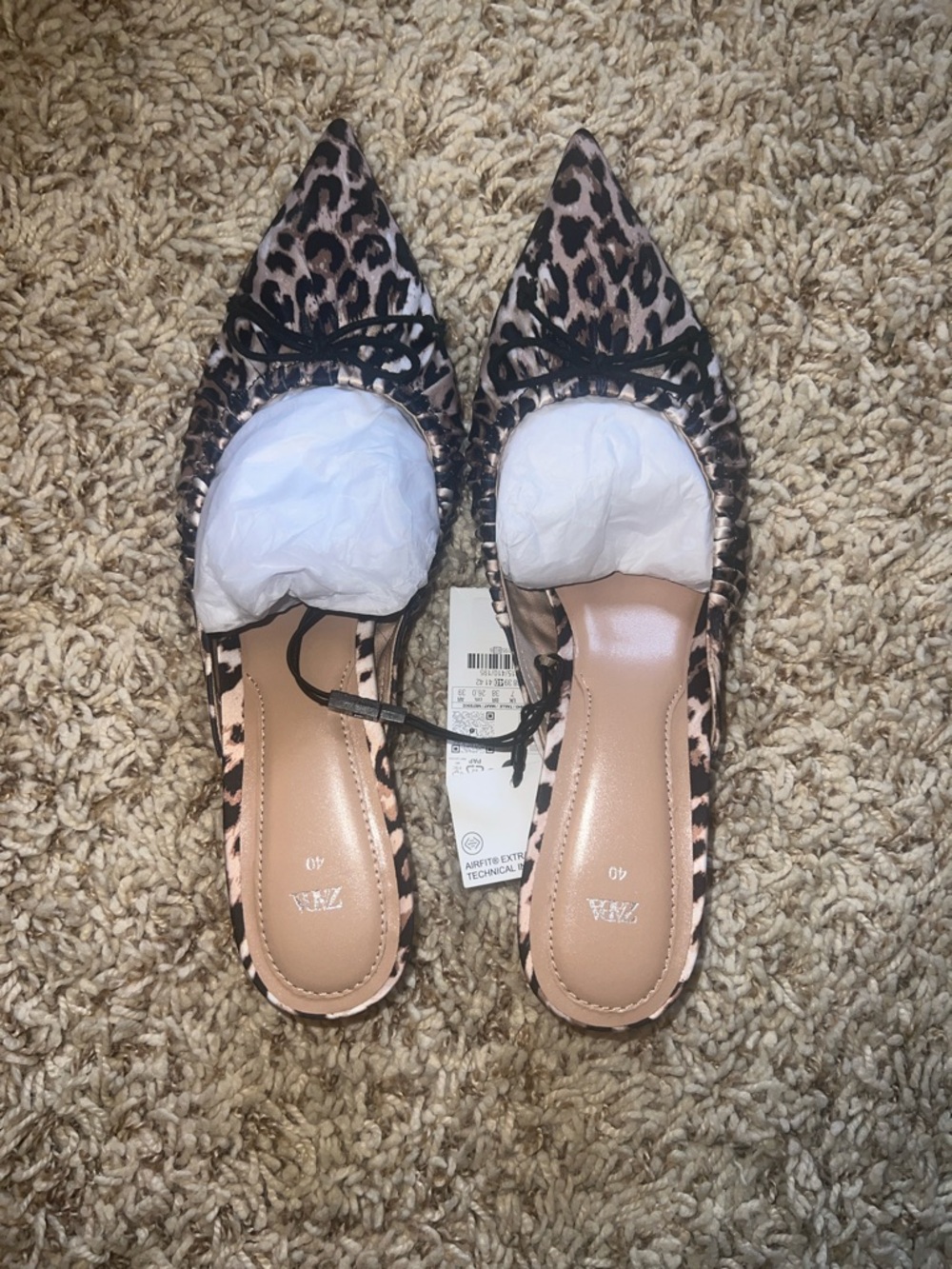 Brand New Zara Animal Embossed Mules